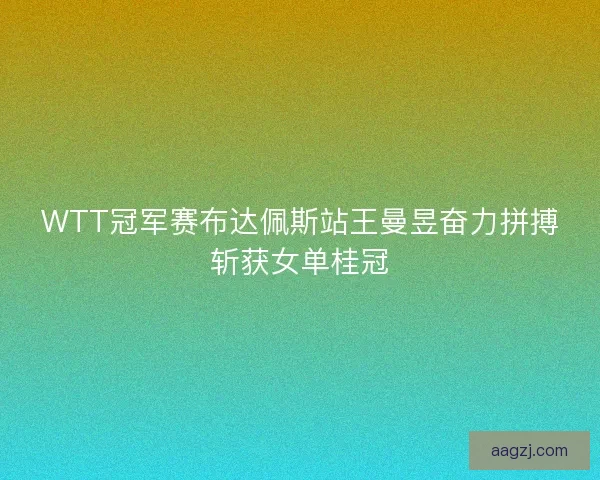WTT冠军赛布达佩斯站王曼昱奋力拼搏斩获女单桂冠